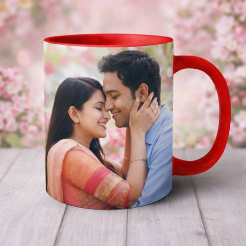 Forever Love Personalized Couple Photo Mug