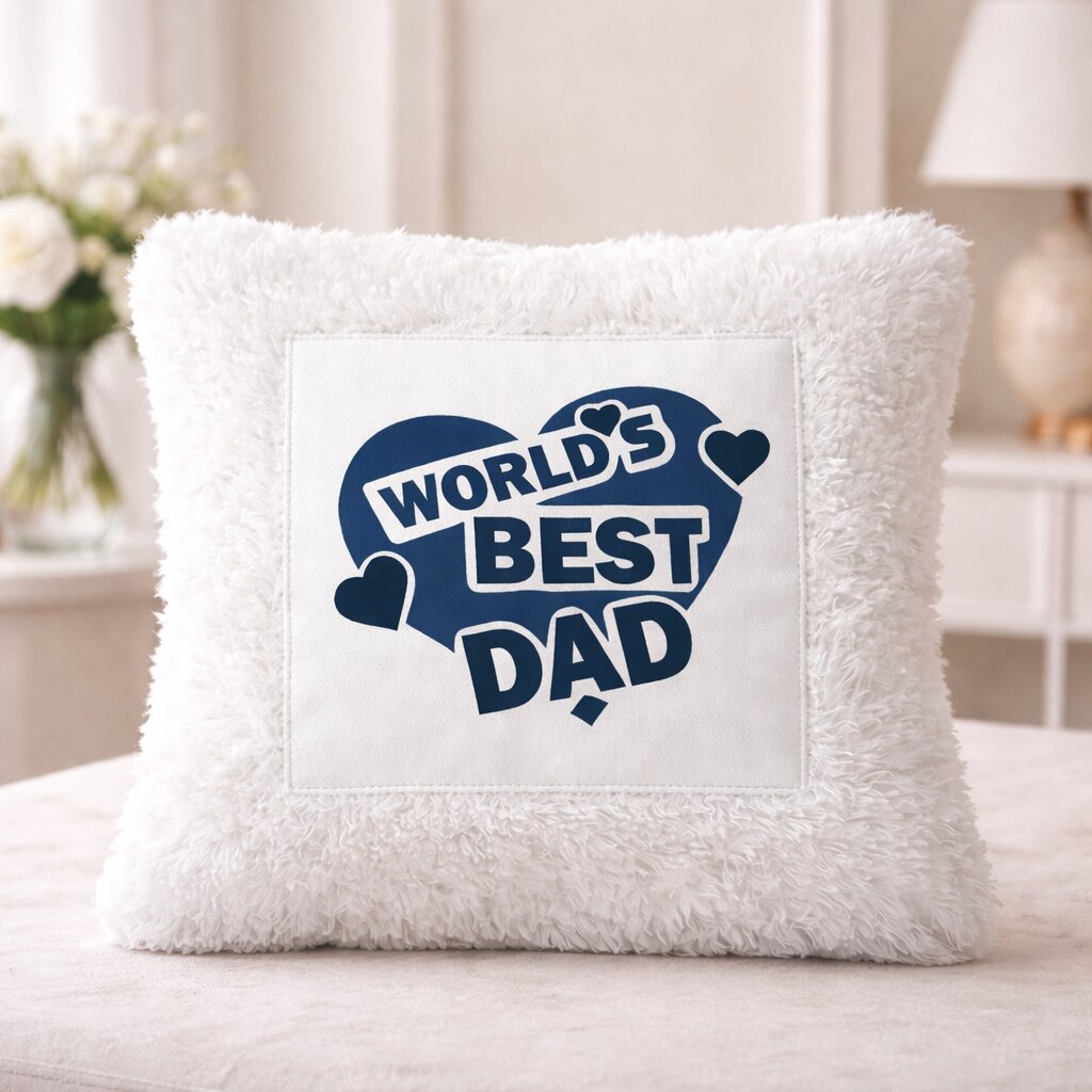 World’s Best Dad Premium Love Cushion