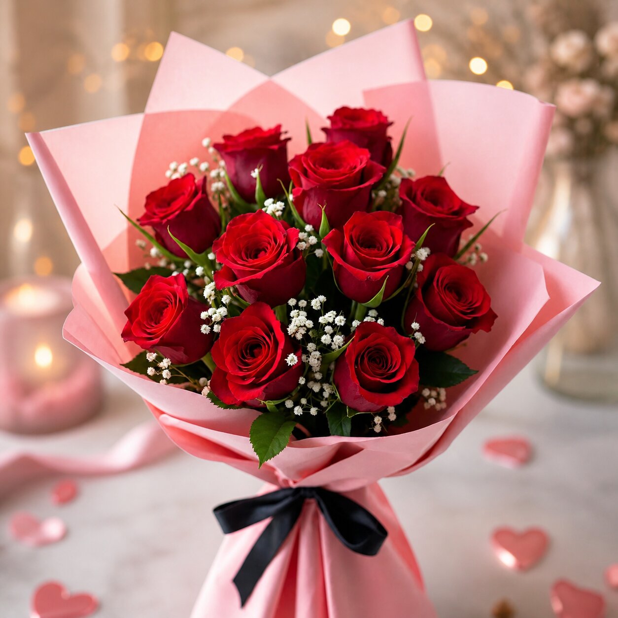 Romantic Red Elegance Bouquet